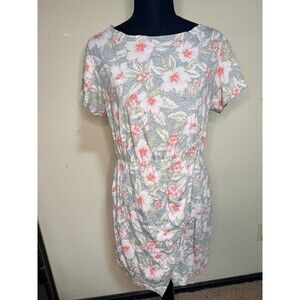 Rebecca Taylor Women’s Floral Cotton Dress Size Large Summer Spring Beach Boho